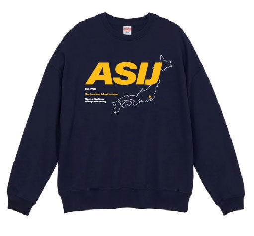 ASIJ Map of Japan Crew Neck