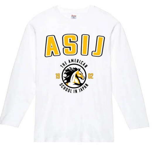 Long-sleeve ASIJ classic line T-shirt