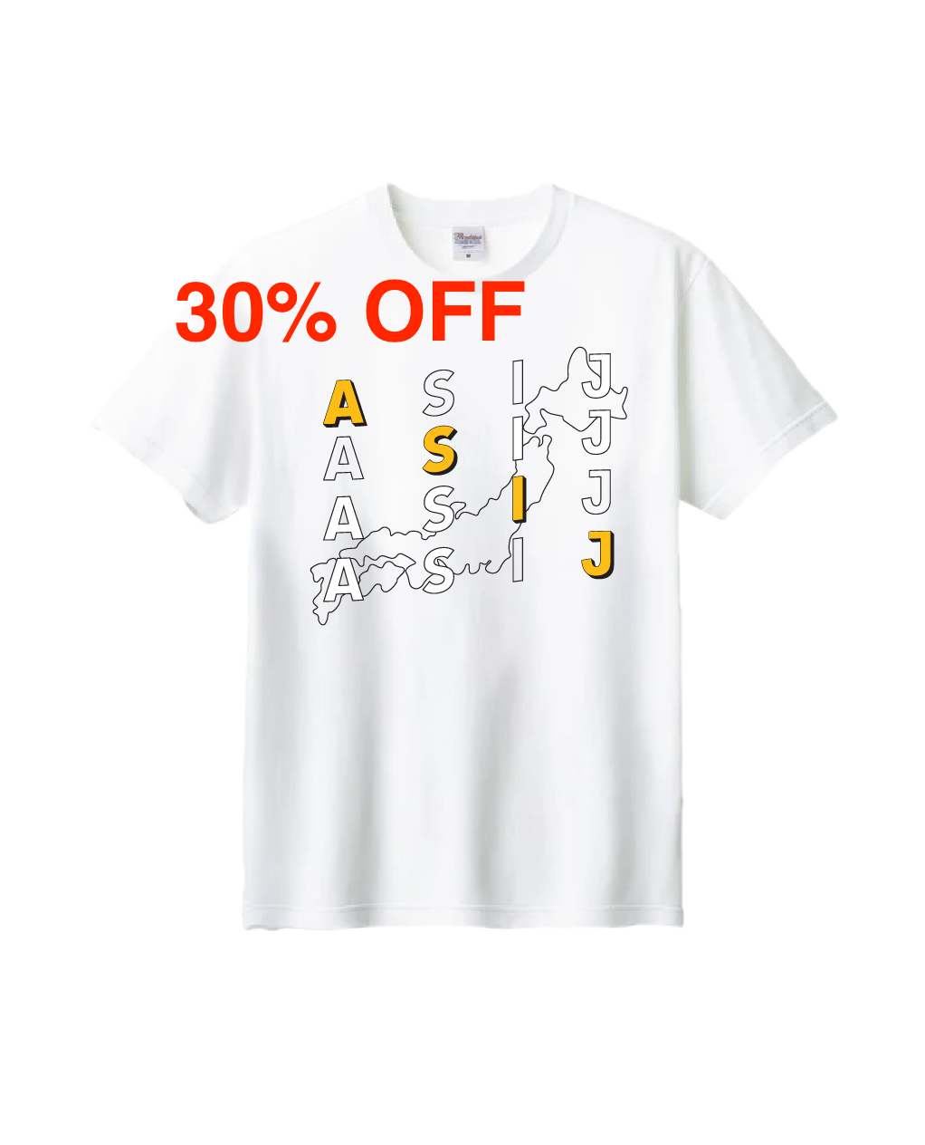 ASIJ Map of Japan T-shirt